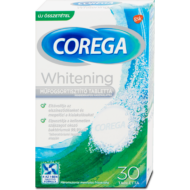 Corega Whitening műfogsorisztító tabletta 30x