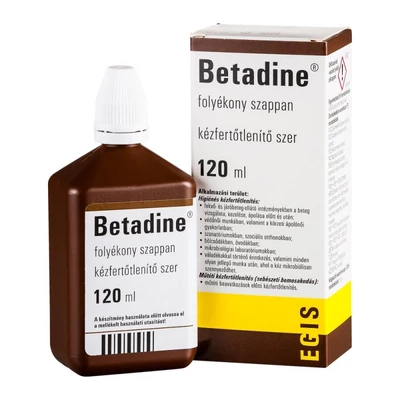 Betadine folyékony szappan kézfertőtlenítőszer 120ml