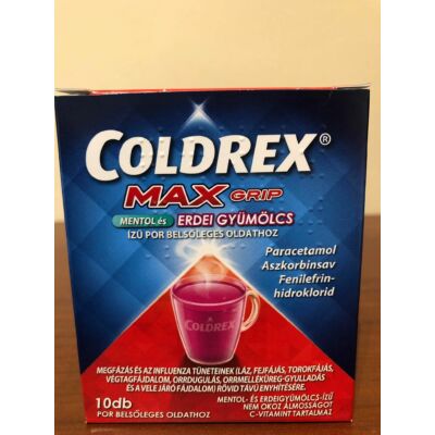 Coldrex Maxgrip oldat mentol és erdeigyümölcs 10x