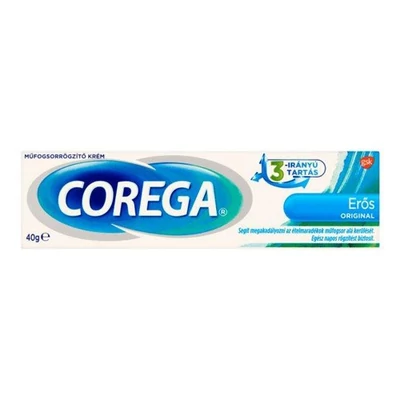 Corega Original ízmentes,erős műfogsorrögzítő krém 40g