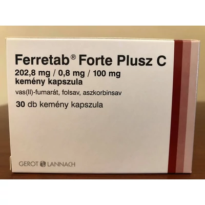 Ferretab Forte plusz C keménykapsz. 30X