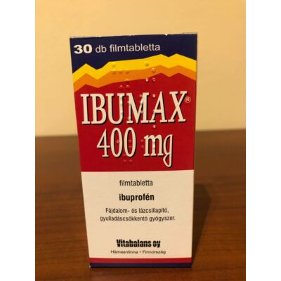 Ibumax 400mg láz- és fájdalomcsillapító tabletta 30x