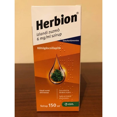 Herbion Izlandi Zuzmó köhögésre szirup 150ml