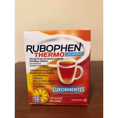 Rubophen Thermo 500mg/10mg cukorment.citrom 12X
