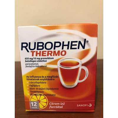 Rubophen Thermo 650mg /10mg gran.bels.old. 12X