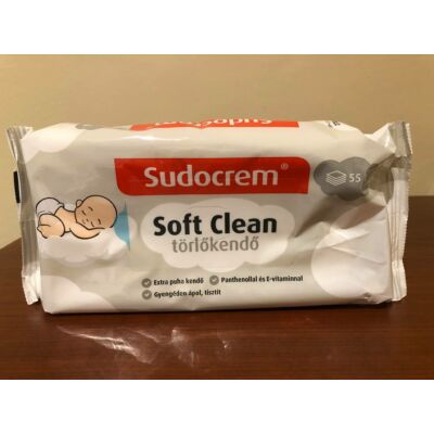 Sudocrem Soft Clean popsitörlő 55x
