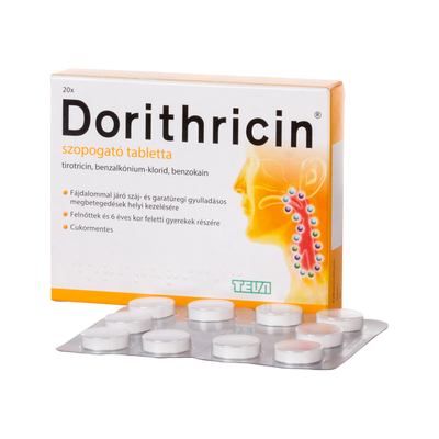Dorithricin szopogató tabletta mentol ízű 20x