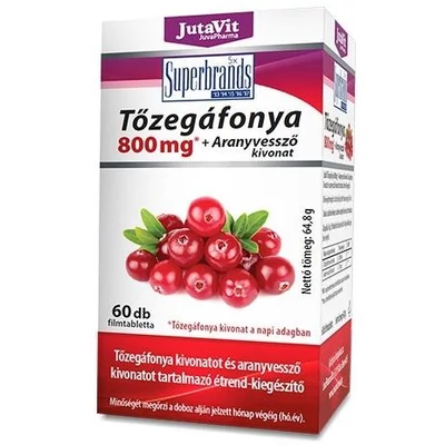 Jutavit Tőzegáfonya +Aranyvessző tabletta 60x