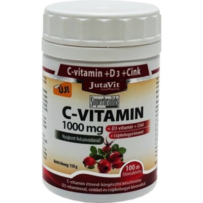 Jutavit C-vitamin 1000mg D3-vitamin Cink Csipkebogyó kivonat 45x