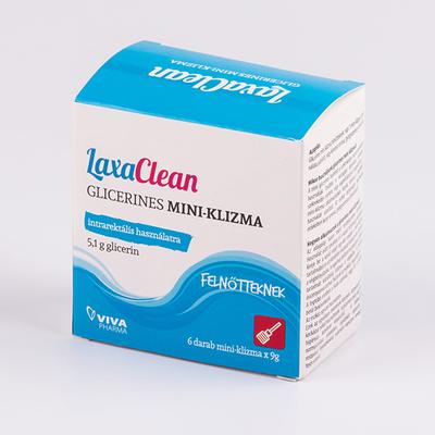 Laxaclean Glicerines hashajtó mini klizma 6x9g