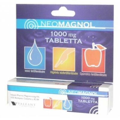 Neomagnol 1000mg fertőtlenítő tabletta 10x