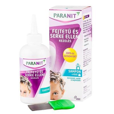 Paranit sampon tetű serkeirtó 200ml+fésű