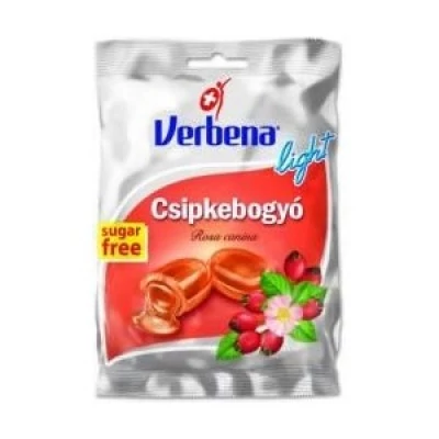 Verbena Light Csipkebogyó cukorka 60g